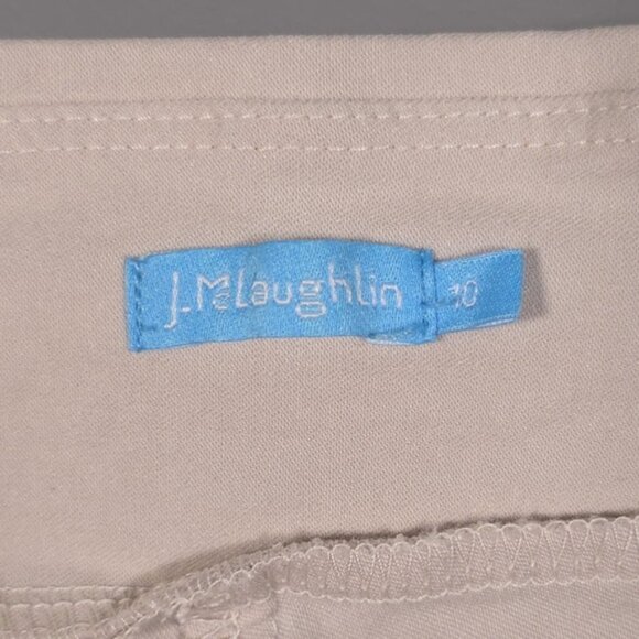 J.McLaughlin Women Pull on Pants‎ Rayon Blend Stretch Beige Back Pockets Size 10 - Picture 4 of 10